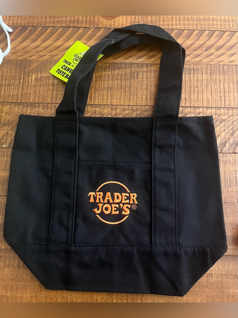 NWT Trader Joes Mini Halloween 🎃 Tote All Black Limited Edition